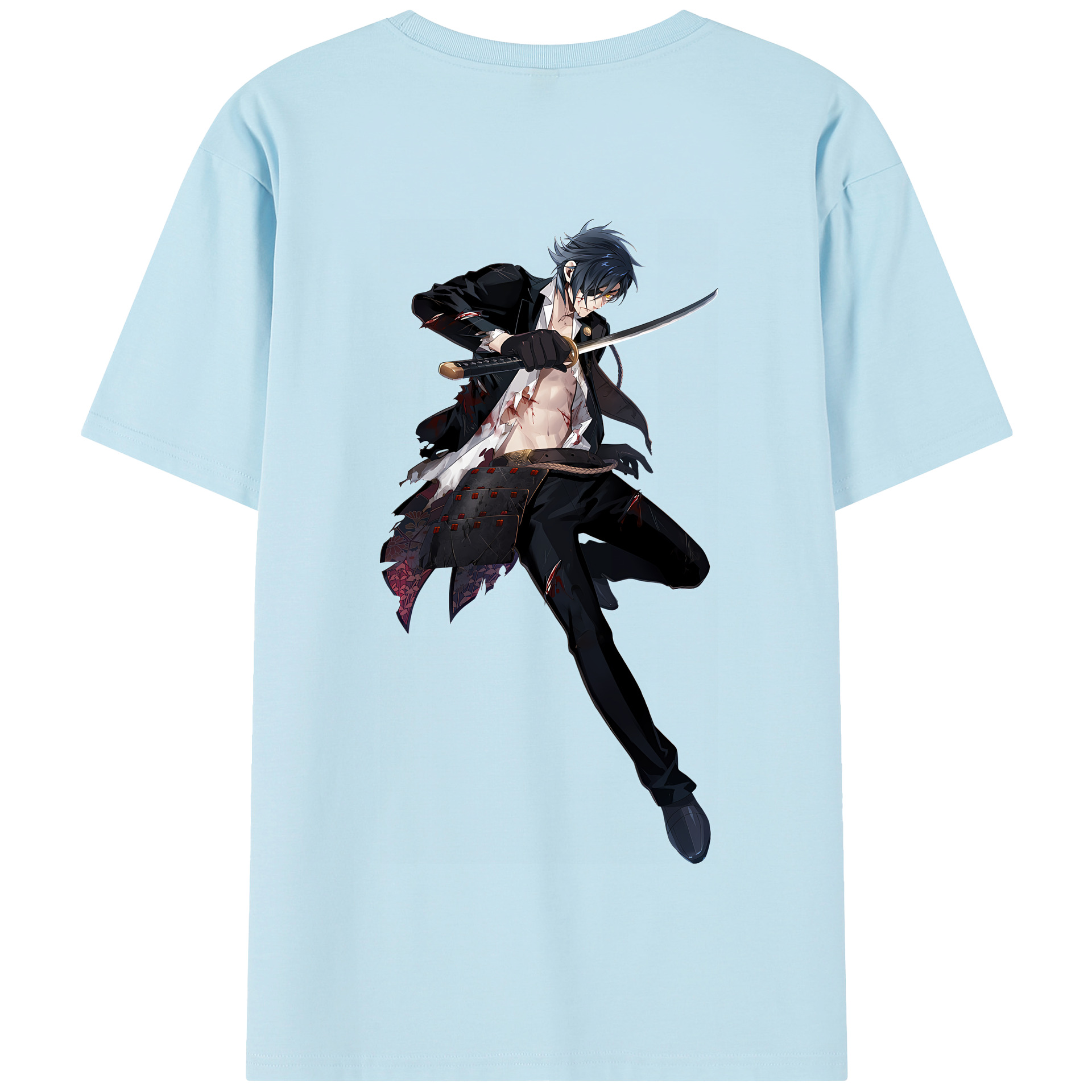 （画像用） 刀剣乱舞 Touken Ranbu 綿100％半袖Tシャツ（背面プリント）